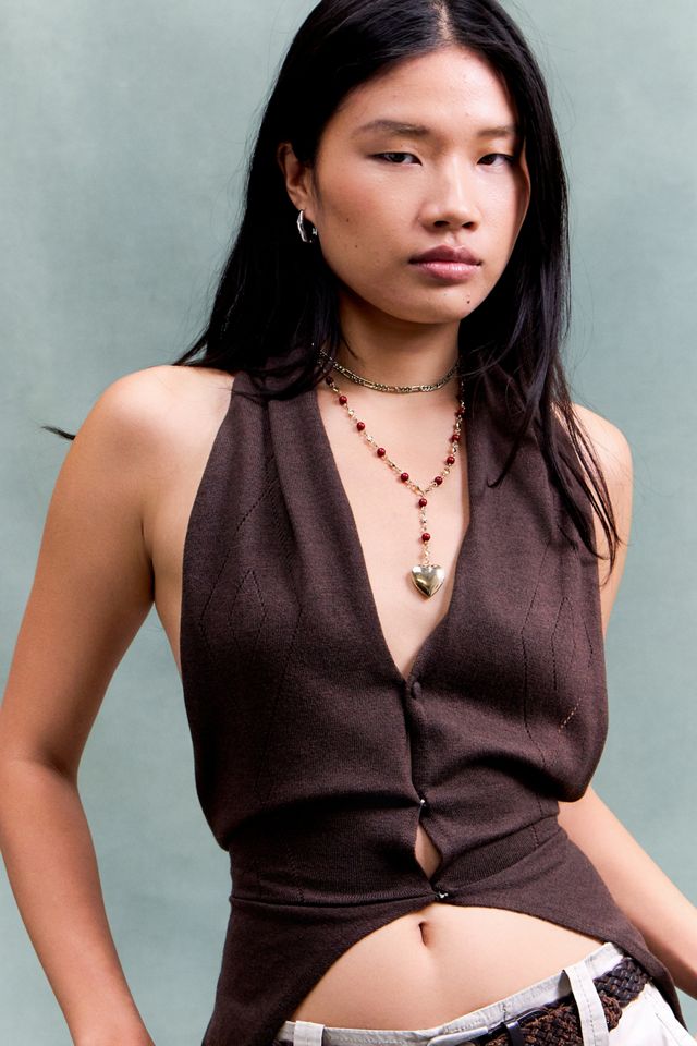 susmies Brown Moore Scarf Top #2