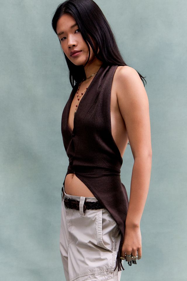 susmies Brown Moore Scarf Top #3