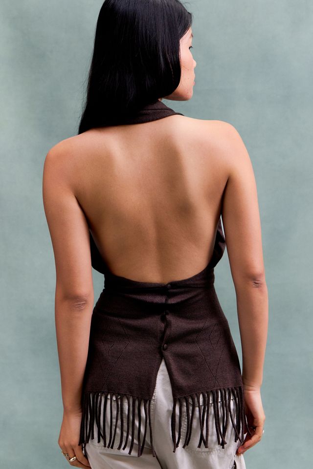 susmies Brown Moore Scarf Top #4