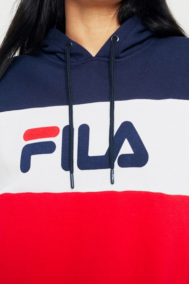 Sudadera con capucha con logotipo bloqueado por color fila #1