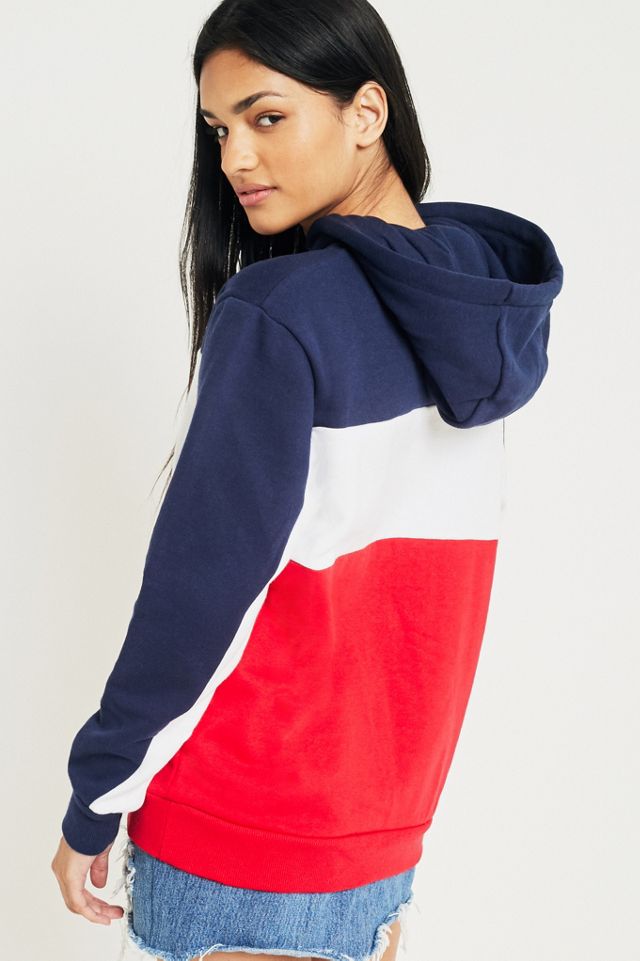 Sudadera con capucha con logotipo bloqueado por color fila #4