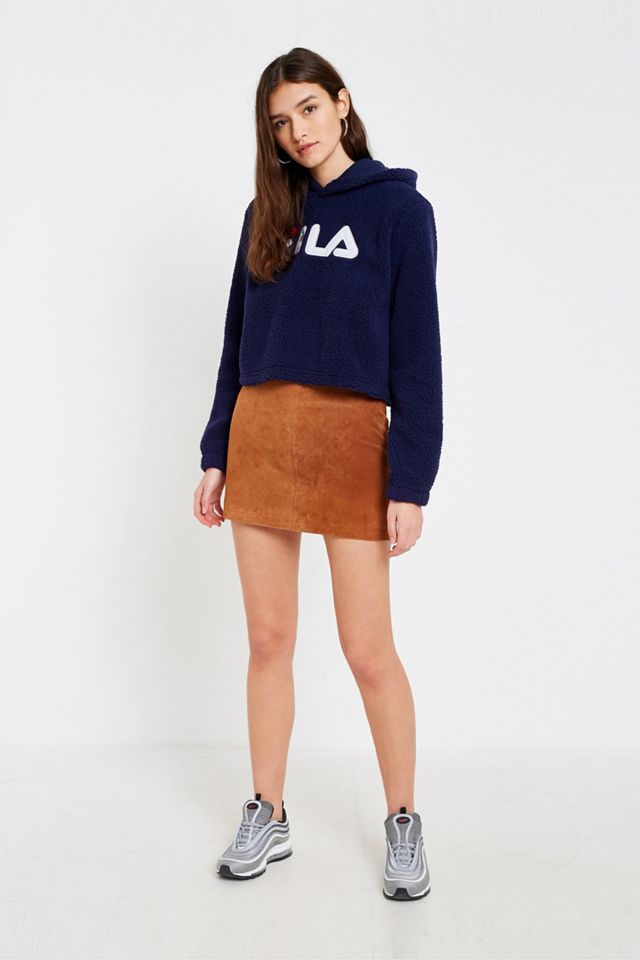 FILA Navy Teddy Hoodie #1