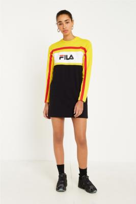 FILA Belle Logo Long Sleeve Dress