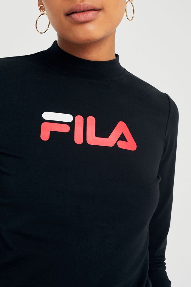 FILA Kelly Banded Waist Logo Long Sleeve T-Shirt #5