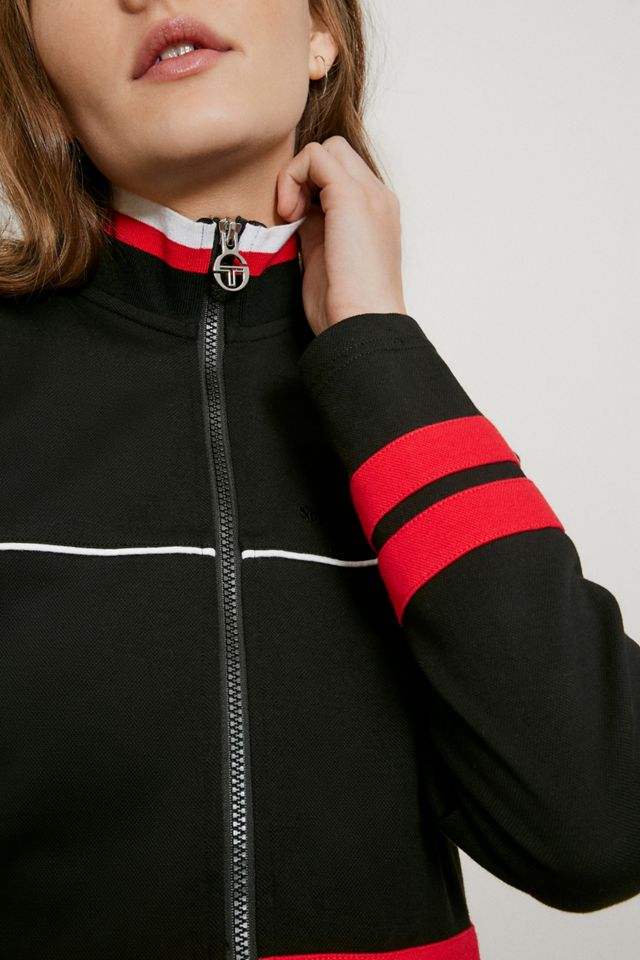 Sergio Tacchini Black Crop Track Top #2