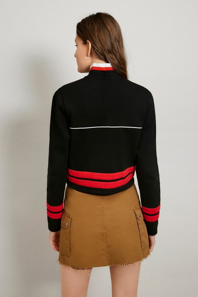 Sergio Tacchini Black Crop Track Top #3
