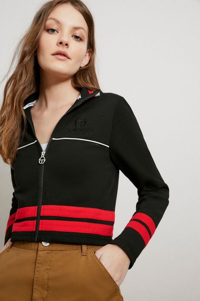 Sergio Tacchini Black Crop Track Top #5