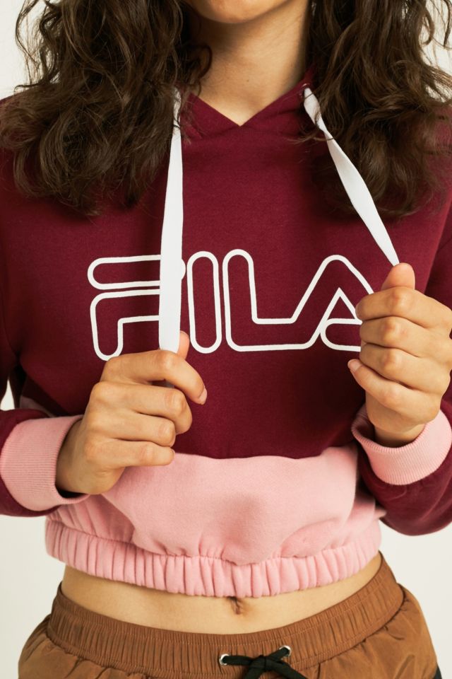 Fila dora clearance crop hoodie