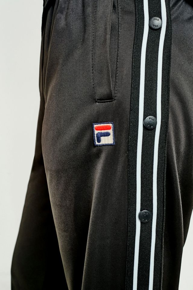 FILA Lauren Black Popper Track Pants #4