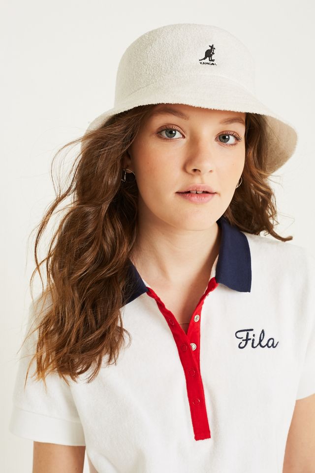 FILA Cropped White Polo Shirt #1
