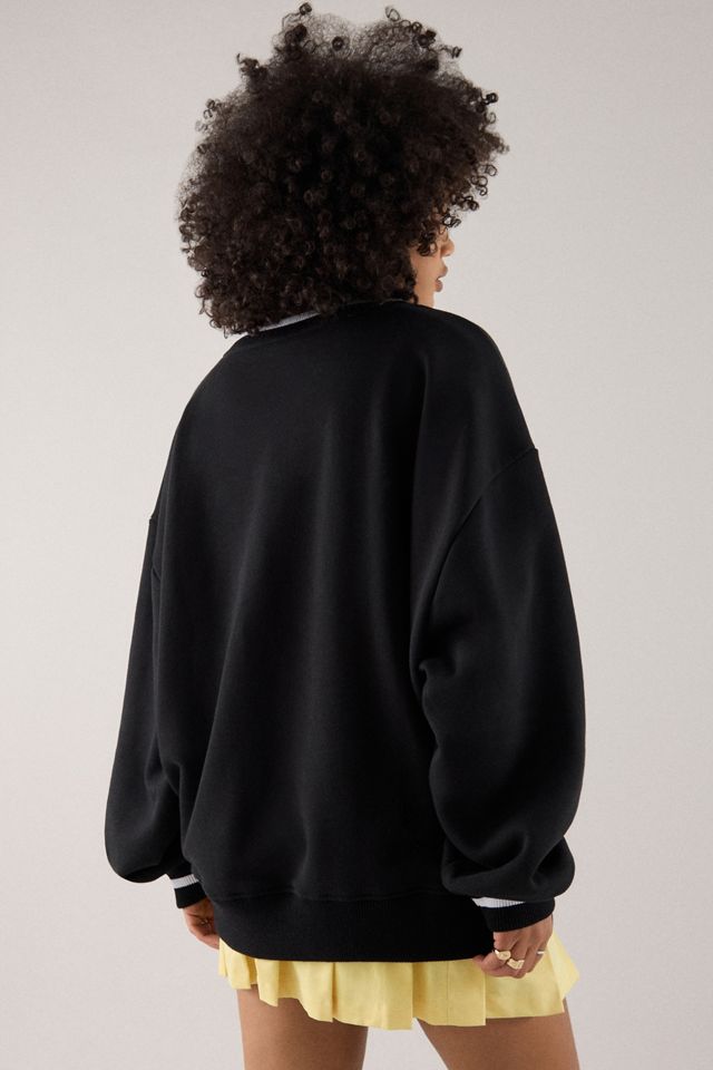 FILA x HAILEY Black V-Neck Pullover #5