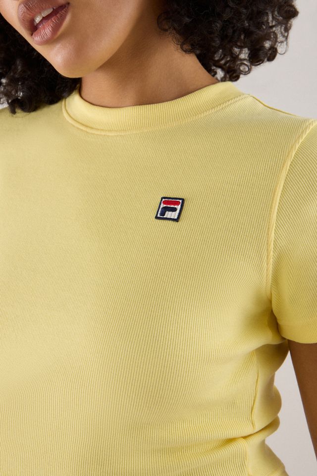 FILA x HAILEY Yellow Baby T-Shirt #3
