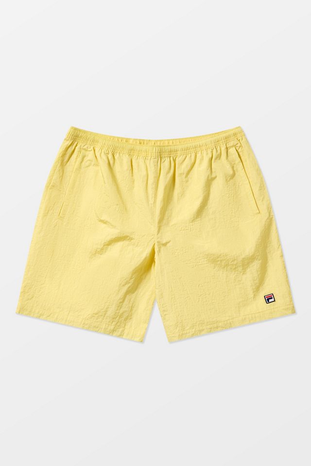 FILA x HAILEY Yellow Crinkle Shorts #6