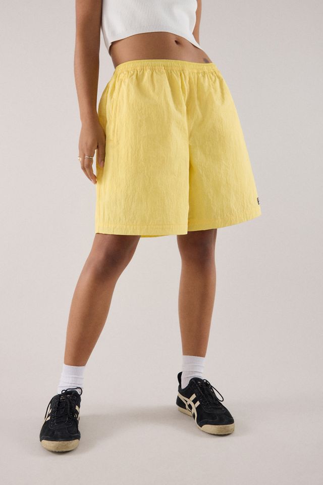 FILA x HAILEY Yellow Crinkle Shorts #3