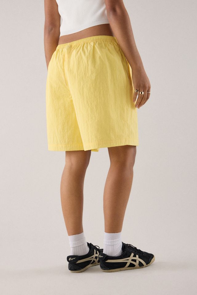 FILA x HAILEY Yellow Crinkle Shorts #4
