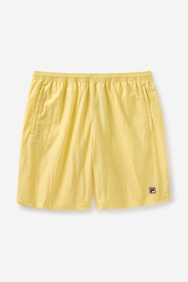 FILA x HAILEY Yellow Crinkle Shorts #5