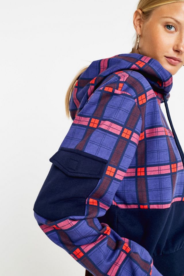 FILA Courtney Checked Crop Hoodie #1
