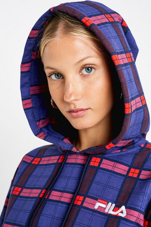 FILA Courtney Checked Crop Hoodie #5