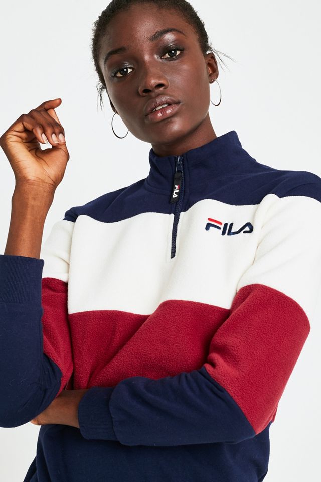 FILA - Robe courte Tasmin bleu marine à empiècement #1