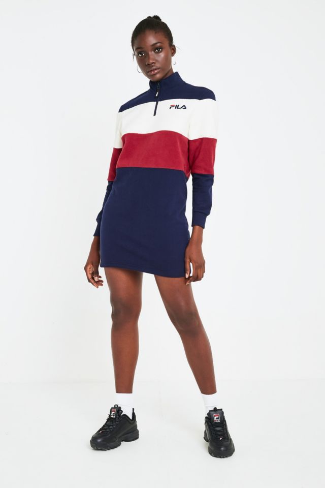 Long sleeve fila dress online