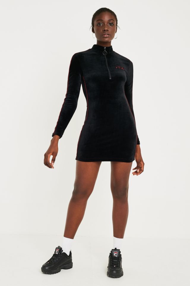 Velvet fila sale dress