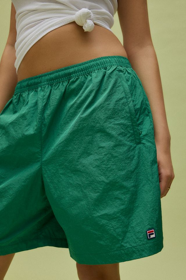FILA x HAILEY Green Crinkle Shorts #2