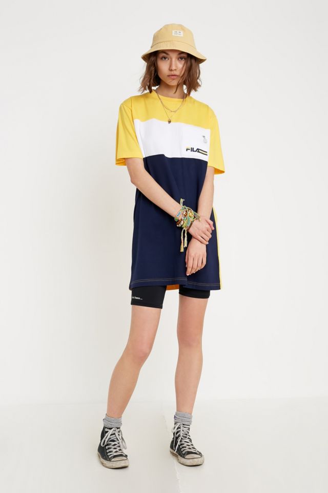 Yellow store fila dress