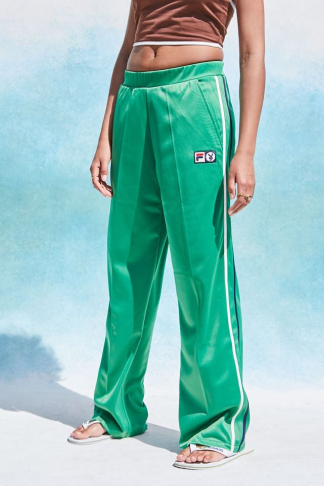 FILA X Playboy Green Track Pants