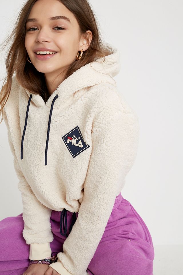 Fila – Hoodie „MTN Adam“ aus Sherpa in Ecru #1