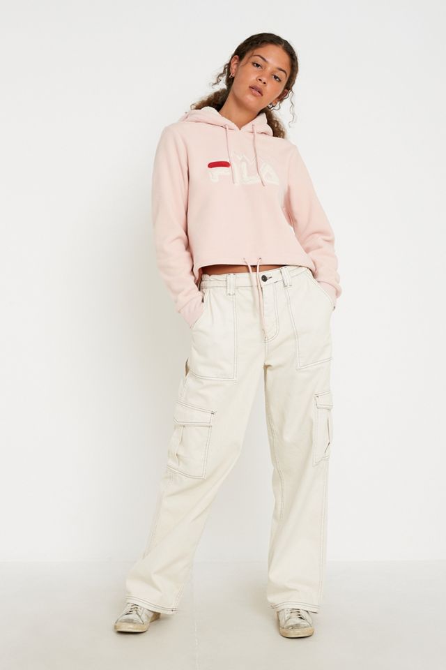 FILA MTN Abrew Blush Teddy Hoodie #2