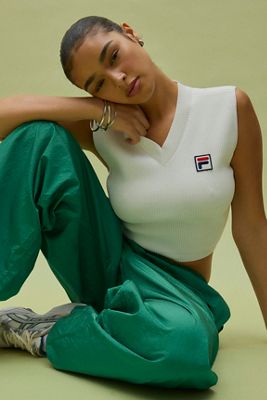 FILA x HAILEY White Baby Tank