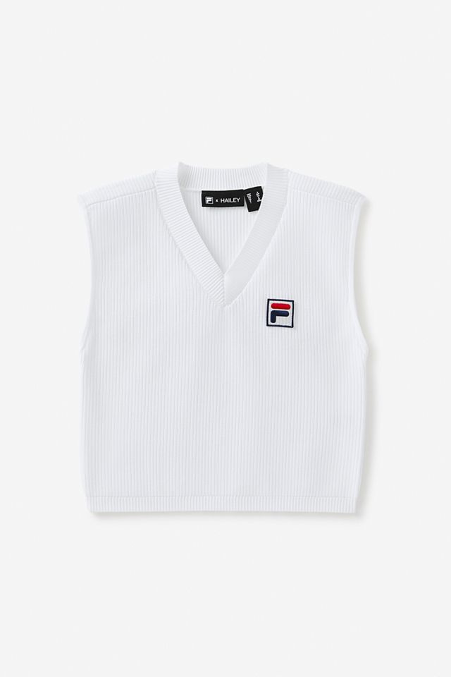 FILA x HAILEY Camiseta sin Mangas Blanca para Bebé #4