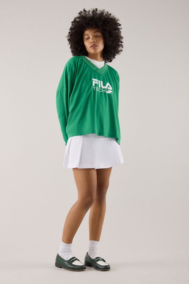 FILA x HAILEY Green Airtex Top #1