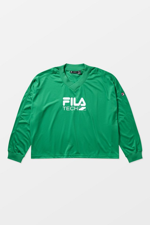 FILA x HAILEY Green Airtex Top #8
