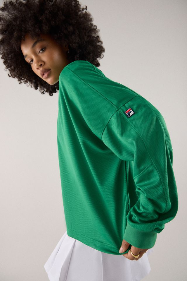 FILA x HAILEY Green Airtex Top #3