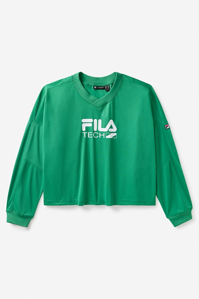 FILA x HAILEY Green Airtex Top #5