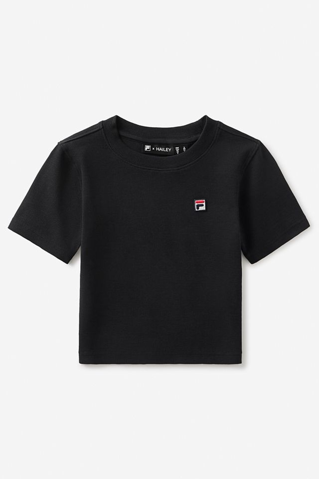 FILA x HAILEY Black Baby T-Shirt #4