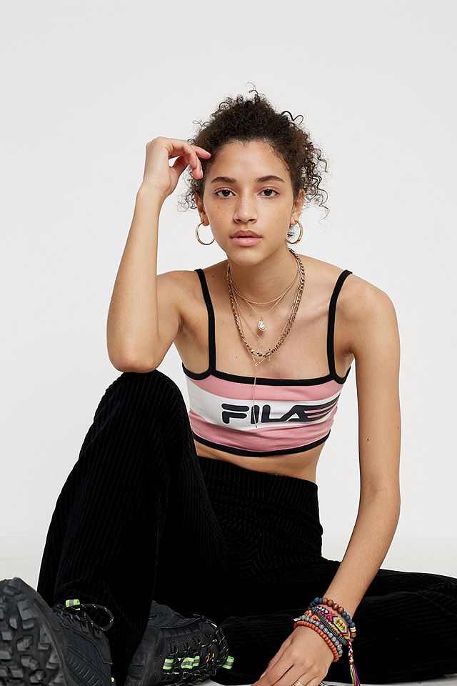 FILA Sally Pink Stripe Cami | Urban Outfitters UK