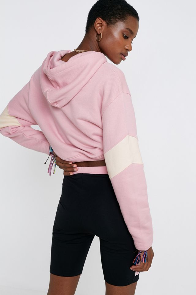 FILA Pink Logo Crop Hoodie #2