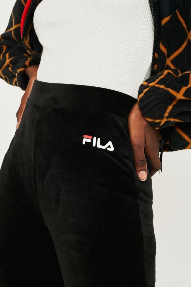 Fila tonia velour store flare track pants