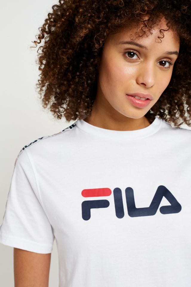 FILA Zoey Taped Stripe Sleeve Logo T-Shirt #2