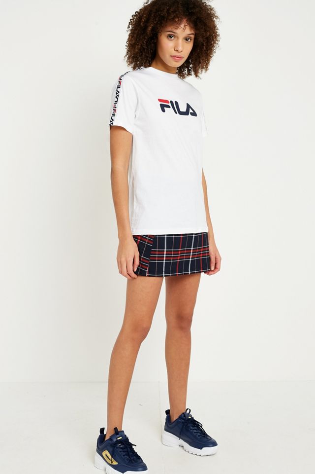 FILA Zoey Taped Stripe Sleeve Logo T-Shirt #3