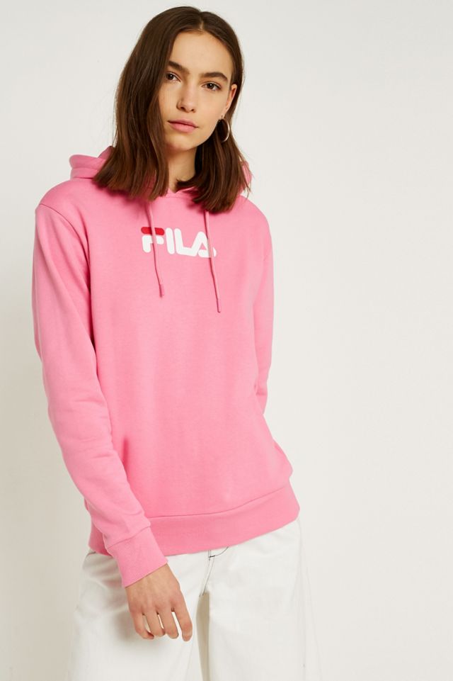 FILA Raquelle Pink Logo Hoodie #2