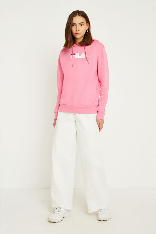 FILA Raquelle Pink Logo Hoodie #5