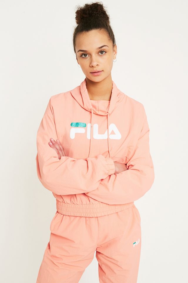 FILA Elsie Pink Funnel Neck Track Top #1