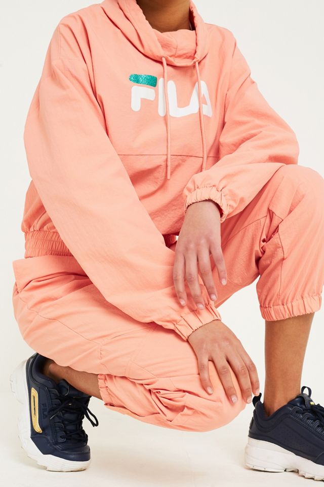 FILA Elsie Pink Funnel Neck Track Top #4