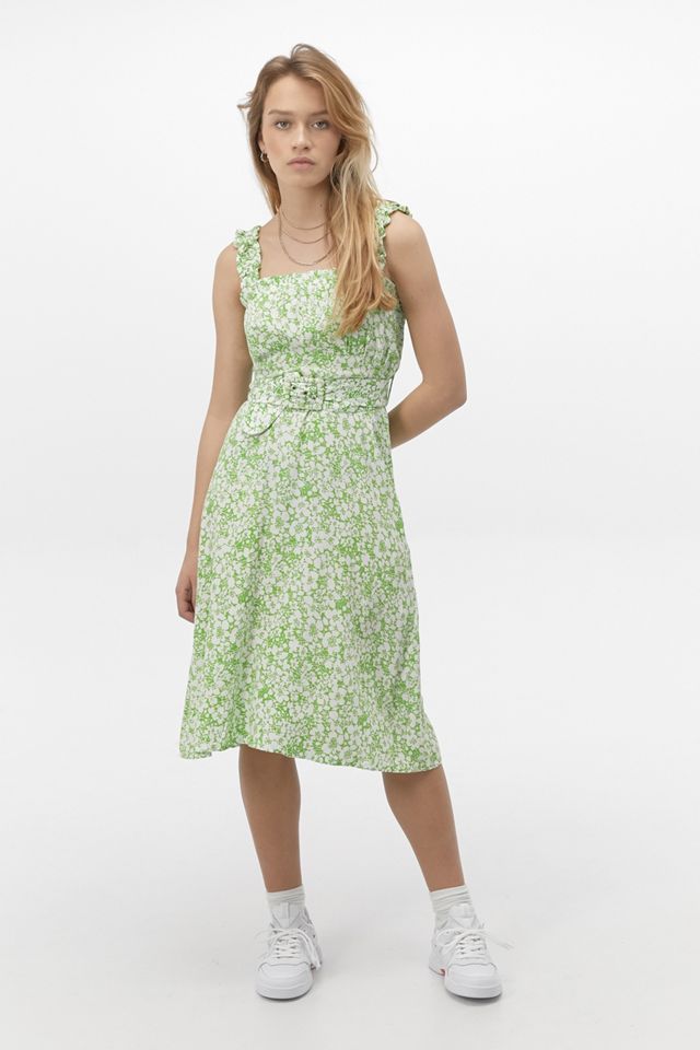 Faithfull The Brand Mae Floral Midi Dress | Urban Outfitters UK