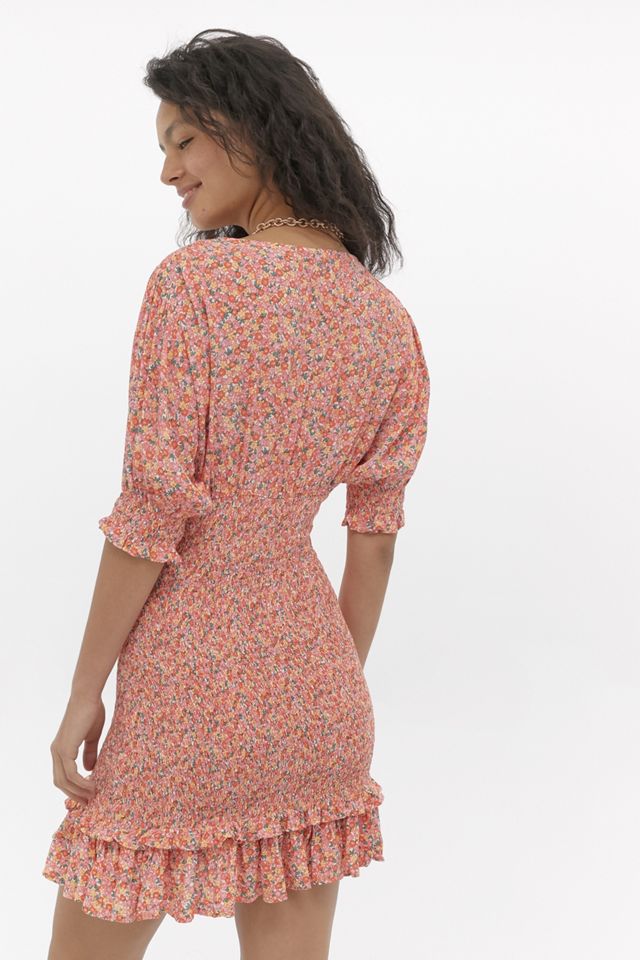 knee length dresses for ladies WOMEN'S LONG SLEEVE BUTTON UP FIT & FLARE PLEATED MINI DRESS –  Wholesalefashiontrends.com main image 0