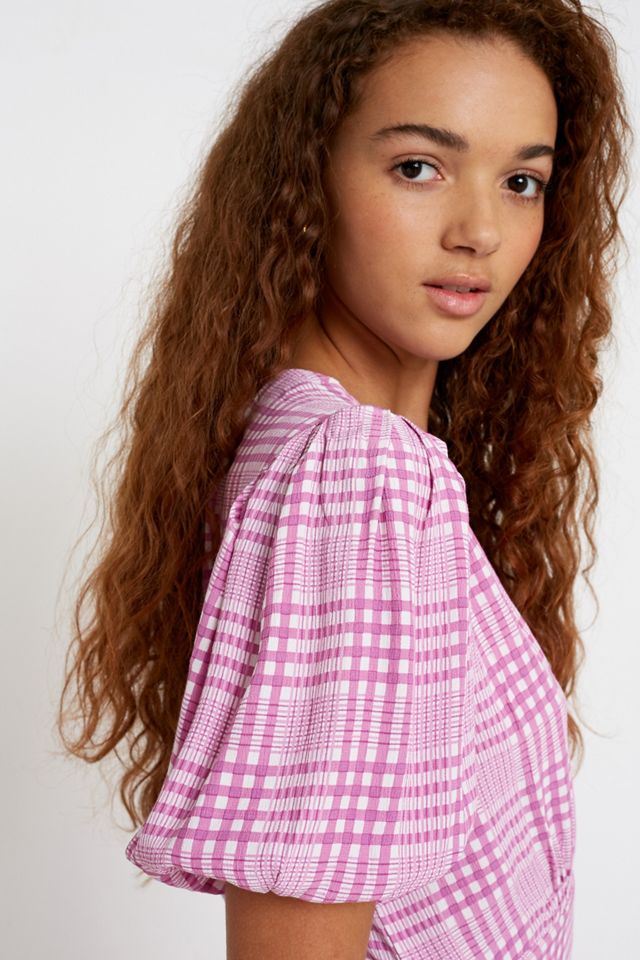 Faithfull The Brand Vittoria Check Midi Dress | Urban Outfitters UK