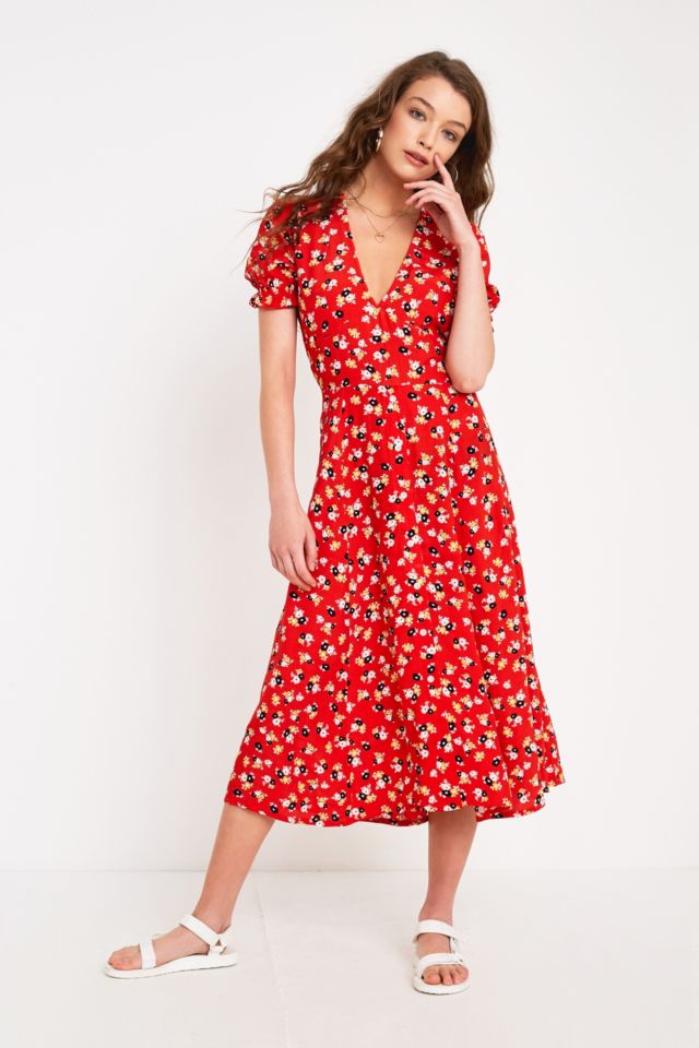 Faithfull The Brand Ari Floral Midi Dress